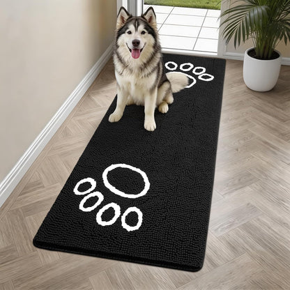 Bcoimo Super Absorbent Dog Door Mat, 30"*20" Anti Slip Mat for Muddy Paws, Pet Rugs for Dirty Paws Washable that Absorbs Moisture and Dirt, for Dog Cage and Pet Resting Carpet