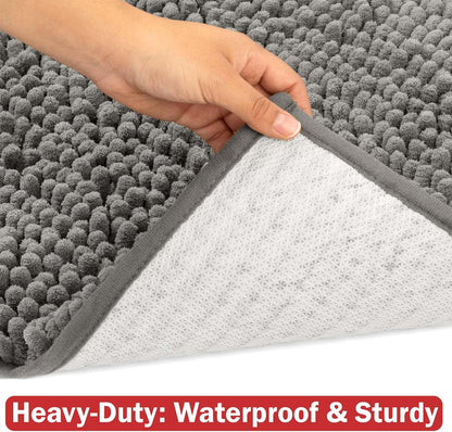 DogBuddy Dog Door Mat for Muddy Paws, Absorbent Microfiber Pet Rug, Waterproof Non-Slip Doormat, Washable Rugs for Dogs, Entryway Indoor Outdoor Mat, Dog Supplies (Medium, Shadow)
