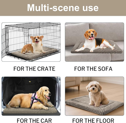 Dog Bed Mat – Soft & Comfortable Dog Kennel Pad for Crate – Durable Crate Bed & Mat for Dogs & Cats – Ideal for Crate, Kennel, and Home Use