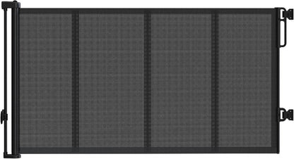 Reinforced 120" Extra Wide Retractable Baby Gates for Stairs, Mesh Saftey Gate for Pets, 10 Foot Retractable Dog Gate, No Drilling, One-Hand Operation, Retractable Gate for Indoor & Outdoor Use