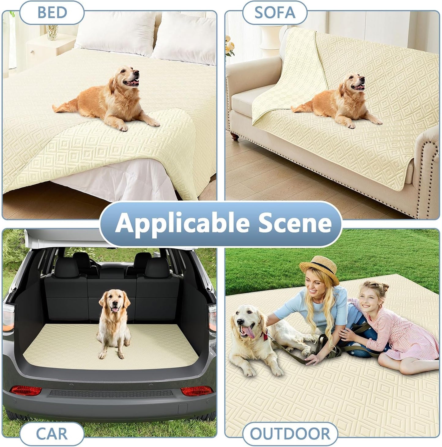 hyha Waterproof Dog Blanket, Soft Pet Bed Blankets, Waterproof Sofa Couch Cover for Dogs Washable, Reversible Pet Couch Covers for Sofa Furniture (30x70 Inch, Grey/Dark Grey)