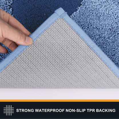 PURRUGS Dirt Trapping Door Mat 20" x 31.5", Non-Skid/Slip Machine Washable Microfiber Entryway Rug, Dog Doormat, Super Absorbent Welcome Mat for Muddy Wet Shoes and Paws, Grey