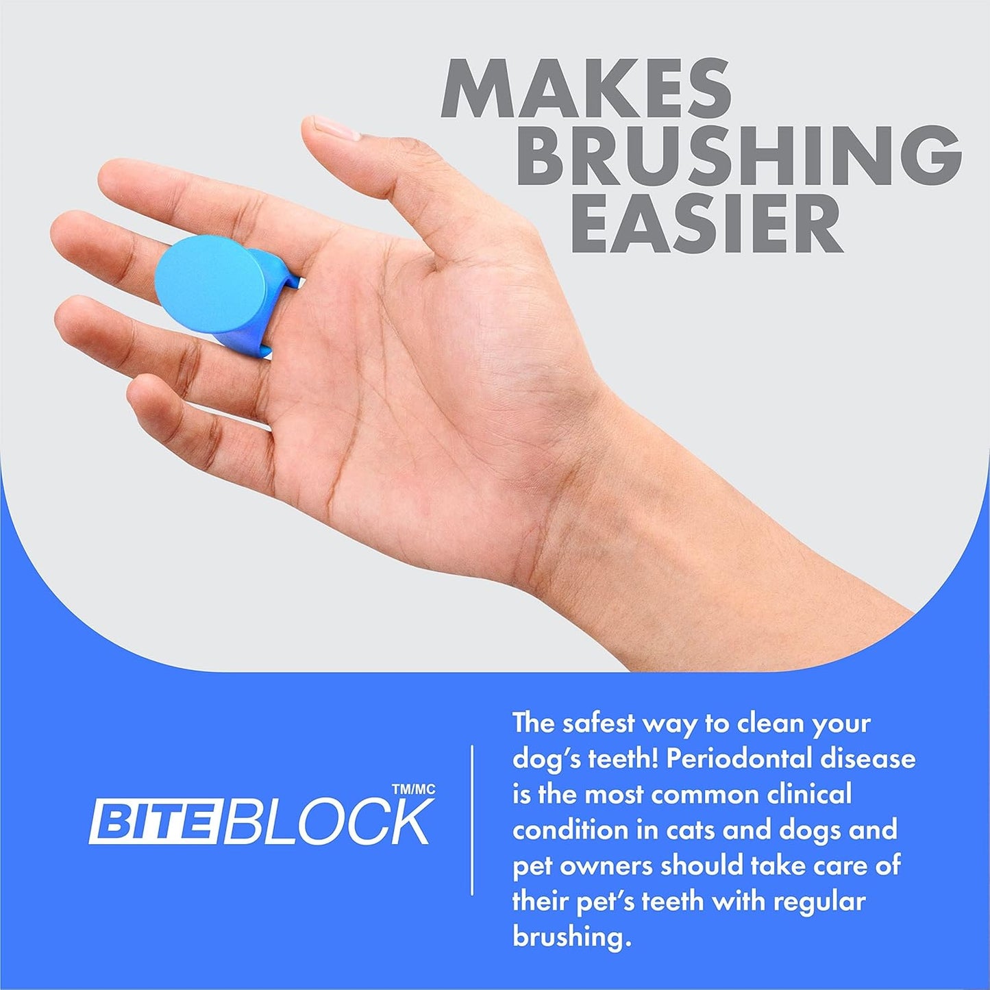 Paw Ready Pet Toothbrushing Assistant for Dogs and Cats Allows You to Brush Your pet’s Teeth Without Constantly Worrying About Getting Bitten Medium Size for Pets Between 15-85 lbs. (7-38.5 Kg)