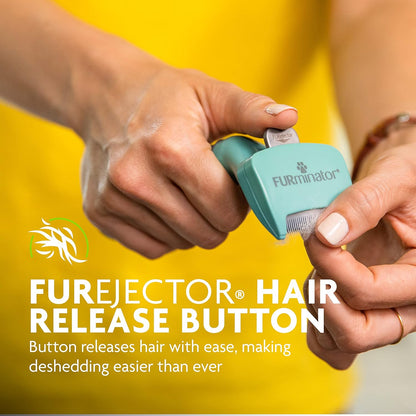 FURminator® deShedding Tool For Medium/Large Cats, Long Hair, Removes Loose Hair From Shedding