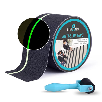 LifeGrip Anti Slip Transparent Anti Slip Tape, 4 inch by 30 feet, Non-Slip Traction Grip Tape to Tubs, Boats, Stairs, Clear, Soft, Comfortable for Bare feet (4" X 30')