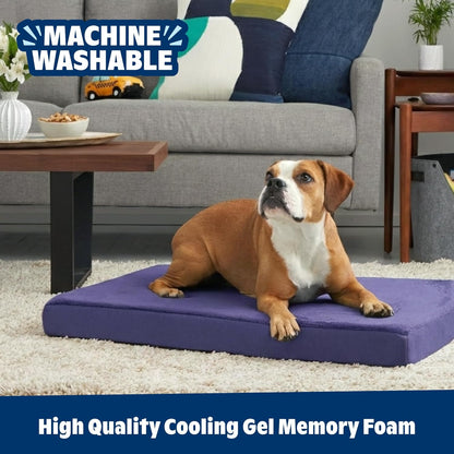 Barkbox Orthopedic Dog Bed with Memory Foam, Premium Comfort for Dogs and Puppies, Large Sized Dog Bed for Joint Relief and Restful Sleep, Durable and Easy to Clean - Grey, Large