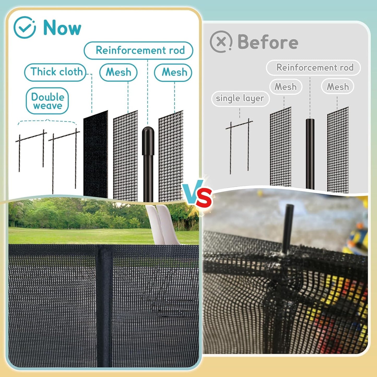 160 Inch Retractable Baby Gates Extra Wide, 42 Inch Extra Tall Retractable Gate, 13 FT Reinforced Retractable Dog Gate with Reinforcement Rod to Prevent Crawling Through, for Doorways, Stairs, Hallway