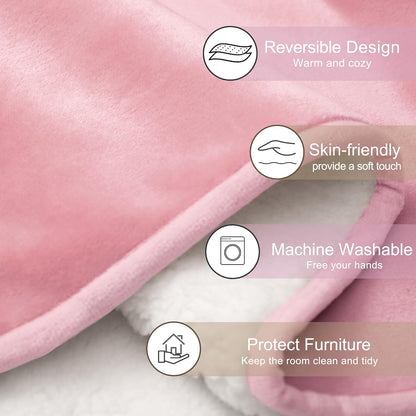 gogobunny Waterproof Blanket for Bed Couch Sofa, Liquid Pee and Fur Proof Pet Blanket for Dog Puppy Cat, Reversible Sherpa Fleece Throw Blanket Furniture Cover Protector (Grey, 50x60 inches)
