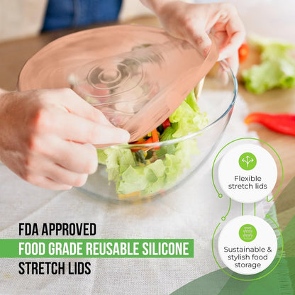 Reusable Silicone Can Lids – 2.6 Inch Can Covers for Dog & Cat Food – Universal Fit - Airtight Stretch Lids for Pet Food Cans, BPA-Free, Dishwasher Safe – 10 Pack