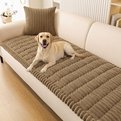 Smiry Couch Cover for Dogs, Non Slip Washable Sofa Protector for Pets, Soft Furniture Cover for Leather & Fabric Couches, Cozy Protect Against Fur, Dirt & Everyday Messes (Dark Grey, 27.6" x 59")