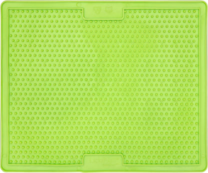 LickiMat X Large Breed Buddy Dog Lick Mat, Dog Calmer, Slow Feeder, Anxiety Reliever Alternative to Puzzle Toys, Slow Feeding Bowls. Use Peanut Butter, Wet, Raw, Mixed Food, Healthy Treats - Orange