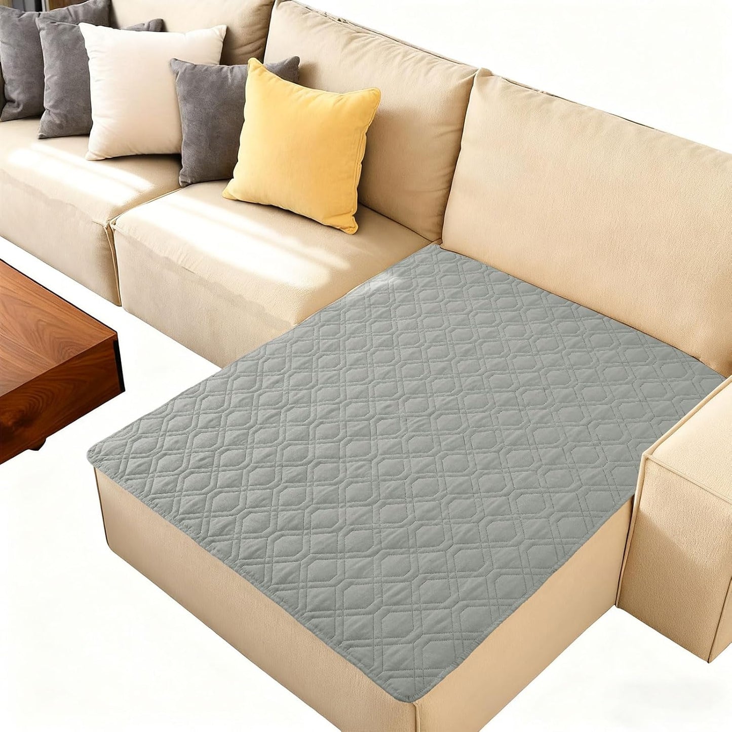 hyha Waterproof Dog Bed Blanket, Soft Pet Blankets, Waterproof Couch Cover for Dogs, Reversible Sofa Covers Washable for Furniture (30x70 Inch, Grey/Dark Grey)