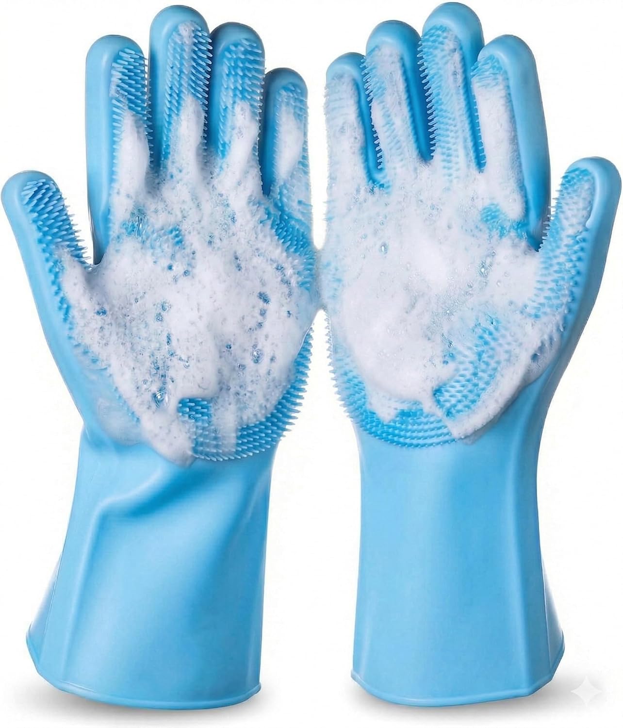 NVNAN Dog Bath Gloves for Washing, Pet Grooming Gloves with Shampoo Brush, Dog Bath Brush for Dogs and Cats, Essential Dog Bath Supplies (1 Pair, Pink)