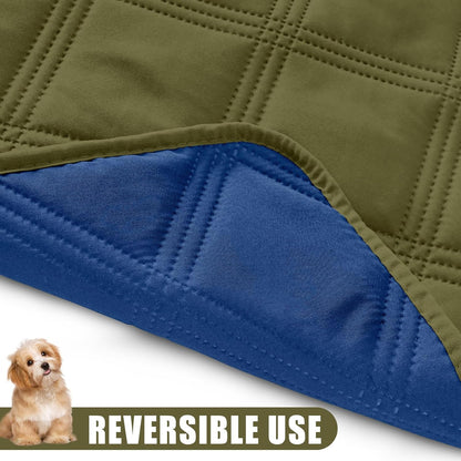 Smiry Waterproof Dog Bed Cover Blanket 30x70, Soft Reversible Pet Blanket, Washable Leakproof Cats Dogs Couch Cover for Sofa, Couch, Furniture, Grey/Dark Grey