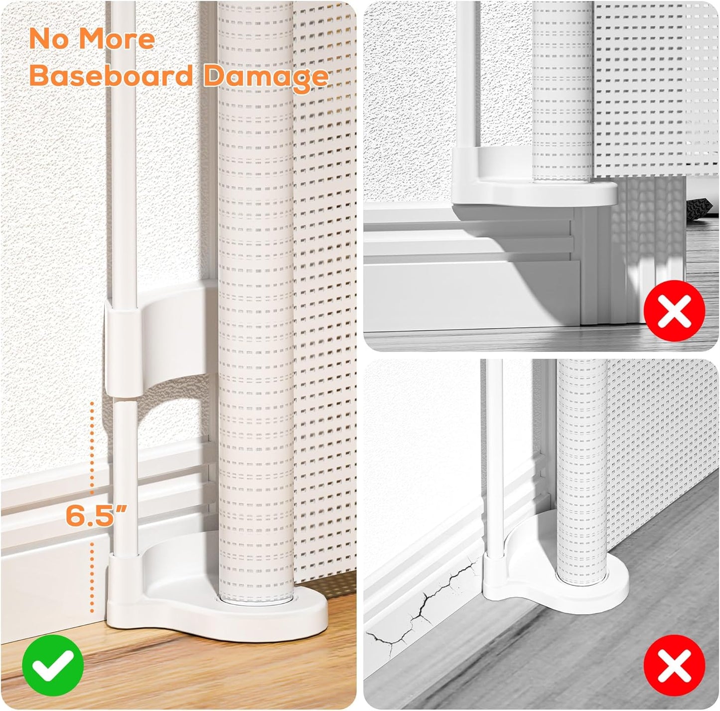Retractable Baby Gate for Stairs, 42" Tall X 200" Wide Mesh Dog Gate Indoor, Child Gate for Doorways, Hallways, Deck, Indoor Outdoor Pet Baby Safety Essentials for Home, Black