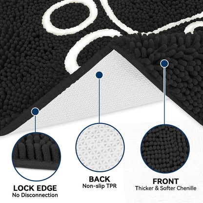 Bcoimo Super Absorbent Dog Door Mat, 30"*20" Anti Slip Mat for Muddy Paws, Pet Rugs for Dirty Paws Washable that Absorbs Moisture and Dirt, for Dog Cage and Pet Resting Carpet