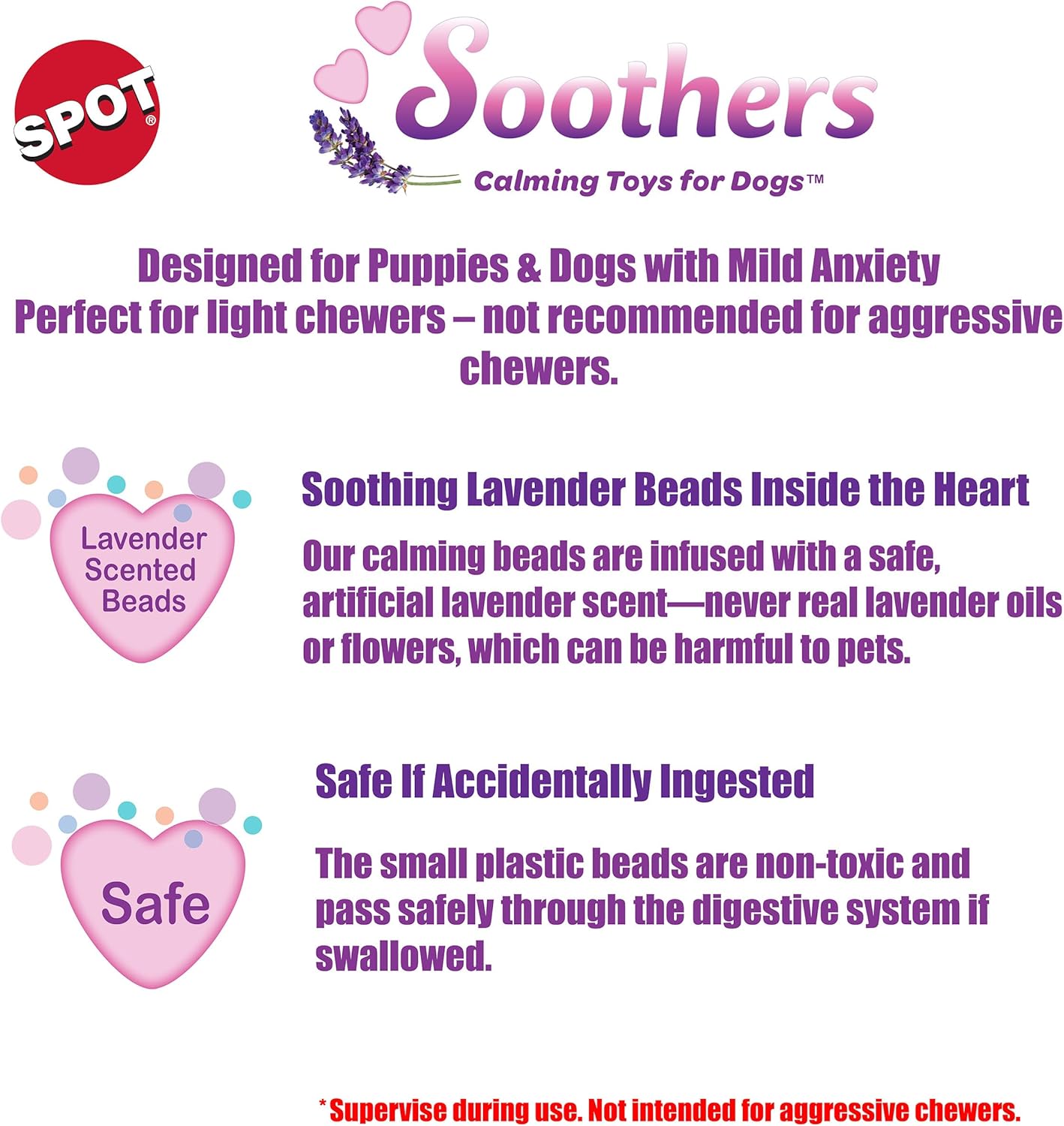 SPOT Soothers Multipurpose Dog Lick Mat - 6in Slow Feeder & Crate Enrichment Toy for Small & Medium Dogs and Puppies, Food-Grade Rubber, Dishwasher Safe, Anxiety & Boredom Relief
