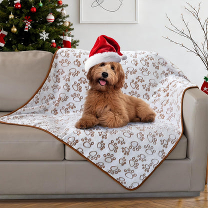 Stuffed® Premium Soft Dog Blanket Washable, 40"x32" Cat Blanket for Indoor Cats Large Medium Small Dog Puppy Essentials (Grey)