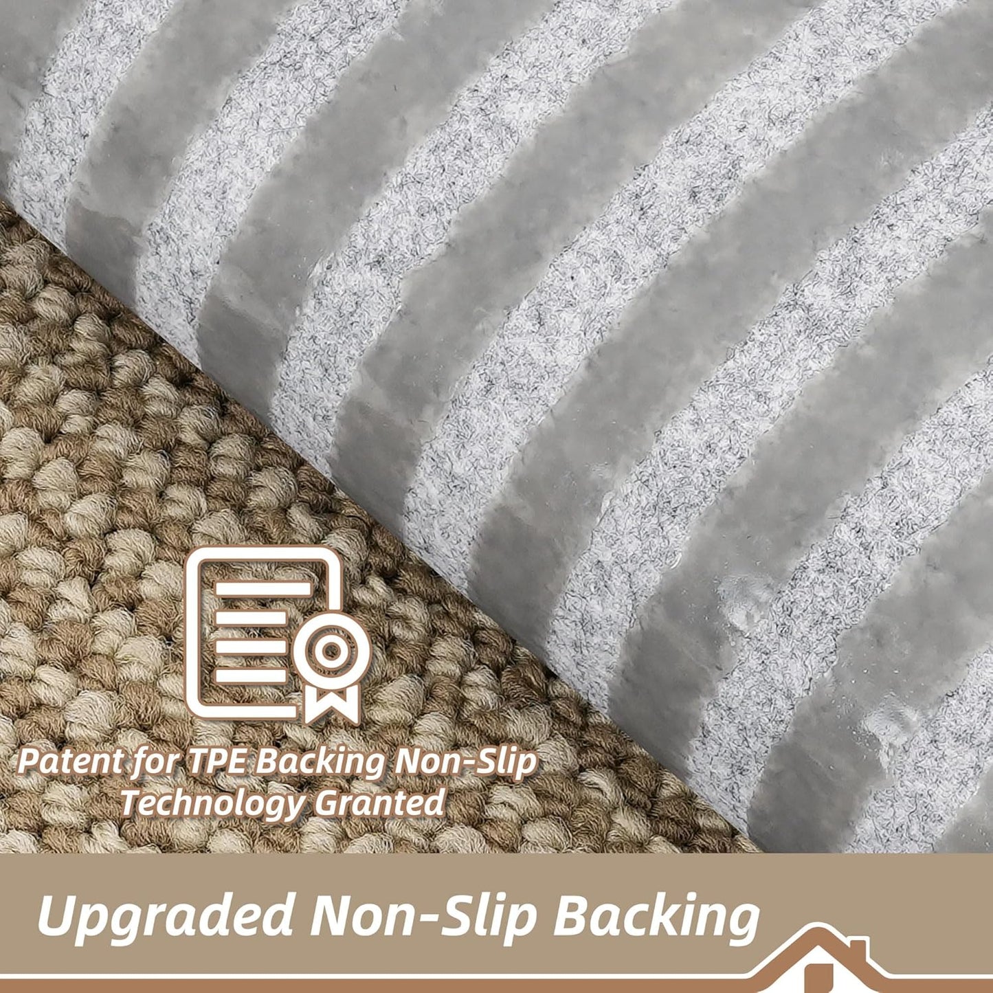 BEQHAUSE Stair Treads for Wooden Steps 28inX9in, Carpet Stair Treads Non Slip Indoor, Machine Washable Stair Runners for Kids Elders and Pets, Carpet for Stair Rugs Mat, TPE Backing, 15pcs, Taupe