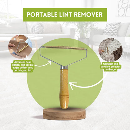 Small Room Groom Carpet Rake, 11" Handle, Portable Carpet Brush for Pet Hair, High Pile Rugs, Stairs, Furniture & Artificial Turf, Compact Groomer Tool