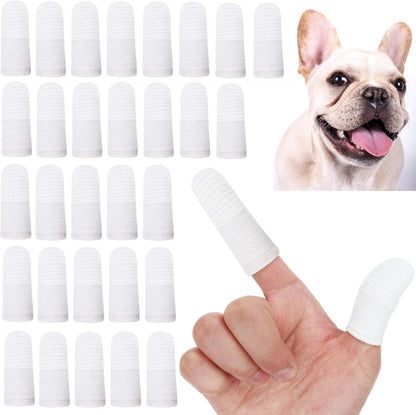 20 PCS Dog Toothbrush Pet Toothbrushs Finger Toothbrushs cat Too thbrush Washable & Comfortable & Durable 1 Set for 2 Fingers(20)