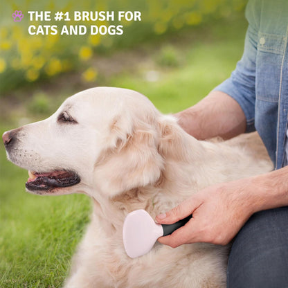 Poodle Pet Slicker Brush - For Dogs, Cats, Rabbits - Matted/Loose Fur, Knots - Suitable for Doodle/Goldendoodle Grooming and Shredding Short/Long Hair