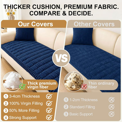 Smiry Couch Cover for Dogs, Non Slip Washable Sofa Protector for Pets, Soft Furniture Cover for Leather & Fabric Couches, Cozy Protect Against Fur, Dirt & Everyday Messes (Dark Grey, 27.6" x 59")