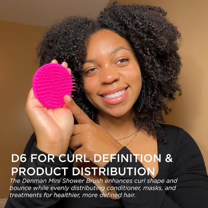 Denman Detangle Hair Brush for Curly Hair & Scalp Massager D6 - Hair Straightening Brush