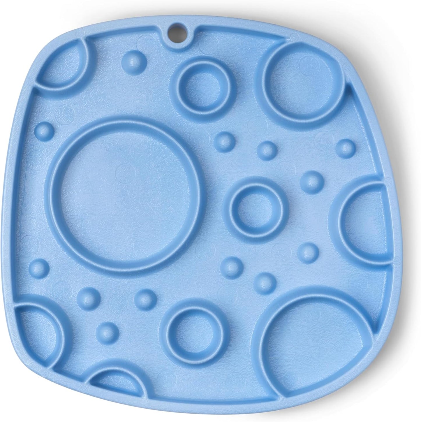 West Paw Seaflex Bubbles Feast Mat – All-in-One, Slow Feeder, Lick Mat – Encourages Foraging & Food Exploration - Engages Picky Eaters & Slow Feeding - Versatile – Easy to Clean, Non-Toxic - Tropic