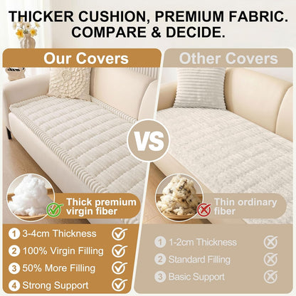 Smiry Couch Cover for Dogs, Non Slip Washable Sofa Protector for Pets, Soft Furniture Cover for Leather & Fabric Couches, Cozy Protect Against Fur, Dirt & Everyday Messes (Dark Grey, 27.6" x 59")