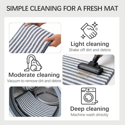 Dog Door Mat for Muddy Paws - Absorbent Quick-Dry Non-Slip Washable Chenille Pet Rug, Indoor Entryway Mat for Front Door & Crate (Brown, 24" L*16" W)