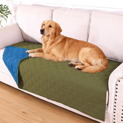 hyha Waterproof Dog Bed Blanket, Soft Pet Blankets, Waterproof Couch Cover for Dogs, Reversible Sofa Covers Washable for Furniture (30x70 Inch, Taupe/Beige)