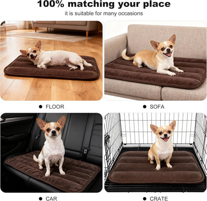Dog Bed Mat – Soft & Comfortable Dog Kennel Pad for Crate – Durable Crate Bed & Mat for Dogs & Cats – Ideal for Crate, Kennel, and Home Use