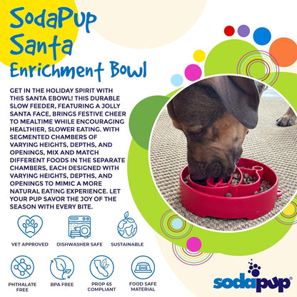 SodaPup Honeycomb Enrichment Bowl – Durable Slow Feeder Bowl Made in USA from Non-Toxic, Pet-Safe, Food Safe Material for Mental Stimulation, Slowing Down Eating, Healthy Digestion, & More