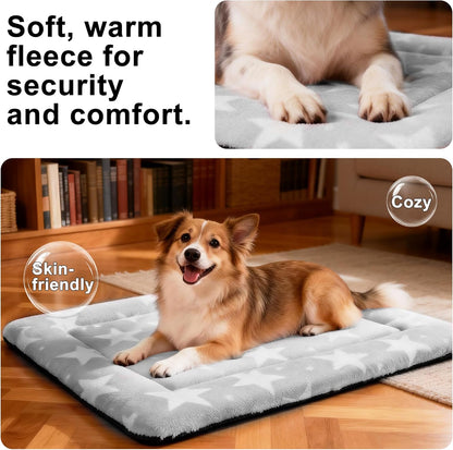 Dog Bed Mat – Soft & Comfortable Dog Kennel Pad for Crate – Durable Crate Bed & Mat for Dogs & Cats – Ideal for Crate, Kennel, and Home Use