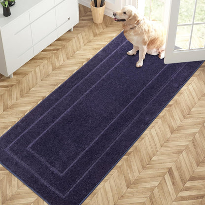 PURRUGS Dirt Trapping Door Mat 32" x 47", Non-Slip/Skid Machine Washable Entryway Rug, Dog Doormat, Super Absorbent Welcome Mat for Muddy Wet Shoes and Paws, Grayish Brown