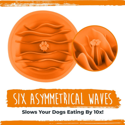 Mighty Paw Interactive Dog Lick Pad | Anxiety Relief, Dishwasher Safe, 4 Textures. Great for Dental Health. Dog Enrichment Toys for Medium Dogs, Lick Mat for Dogs Large Breed