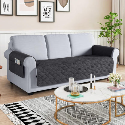 VANSOFY Couch Cover, Waterproof Sofa Covers Washable Slipcover Furniture Protector Couch Seat Covers Non-Slip Couch Cover for Dogs, Pets(Sofa, Dark Gray)
