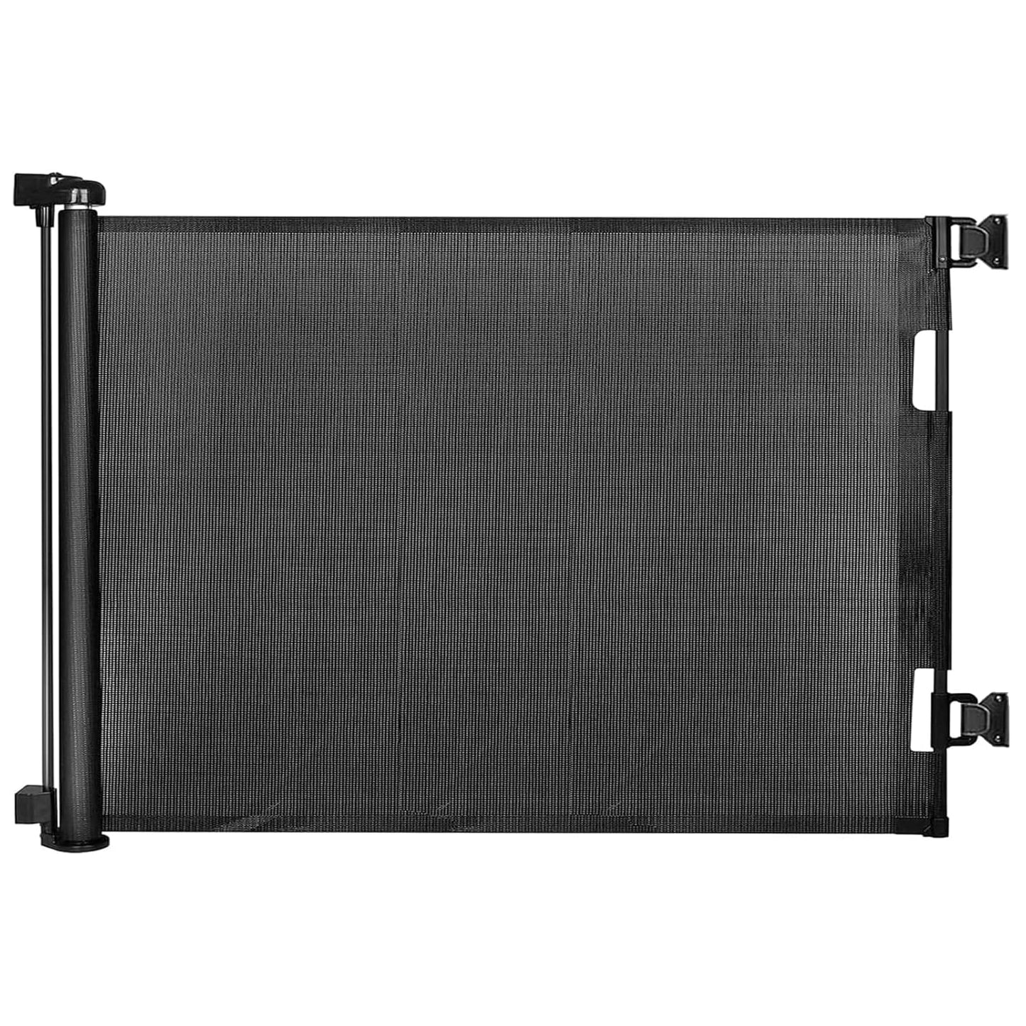 Retractable Baby Gates, Mesh Dog Gate for Doorways, 33.6" Tall, Expands to 55" Wide,Pet Safety Essential Fit for Baseboards, Wide Toddlers Gates for Hallways, Indoor & Outdoor,Gray