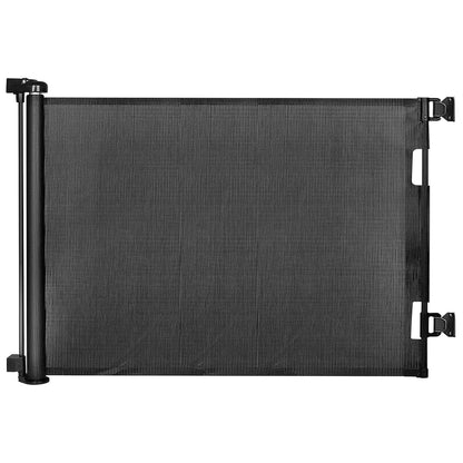 Retractable Baby Gates, Mesh Dog Gate for Doorways, 33.6" Tall, Expands to 55" Wide,Pet Safety Essential Fit for Baseboards, Wide Toddlers Gates for Hallways, Indoor & Outdoor,Gray