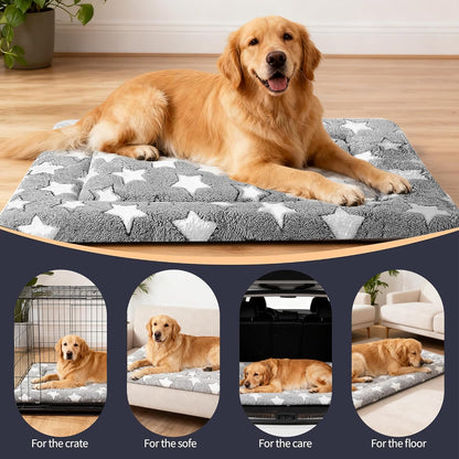 Dog Bed Mat – Soft & Comfortable Dog Kennel Pad for Crate – Durable Crate Bed & Mat for Dogs & Cats – Ideal for Crate, Kennel, and Home Use