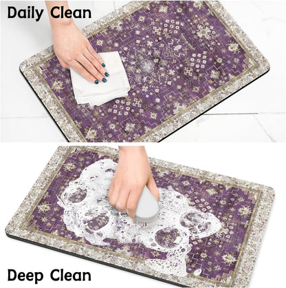 Pet Food Mats for Floor, Absorbent Dog Mat for Food and Water Dispenser Mat, Dog Food Mat Quick Dry Cat Food Mat Pet Supplies