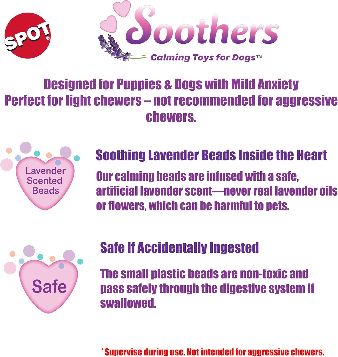 SPOT Soothers Multipurpose Dog Lick Mat - 6in Slow Feeder & Crate Enrichment Toy for Small & Medium Dogs and Puppies, Food-Grade Rubber, Dishwasher Safe, Anxiety & Boredom Relief