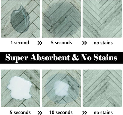 Dog Food Mats for Floors Absorbent, Pet Cat Food Mat - Quick Dry Dog Bowl Mats for Food and Water, Eco-Friendly Pet Supplies
