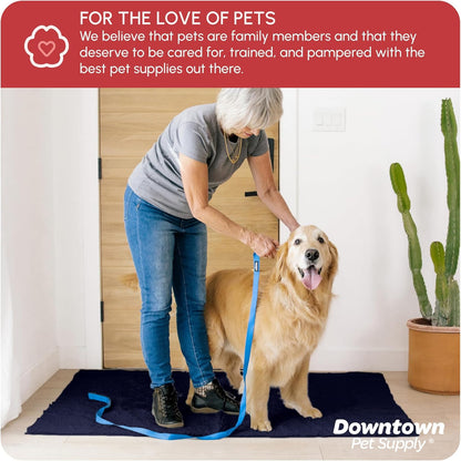 My Doggy Place Dog Mud Mat, 36"x26" Ash – Thick Microfiber Entry Rug for Snow, Mud & Salt – Absorbent, Quick-Dry, Washer-Safe & Non-Slip, Large