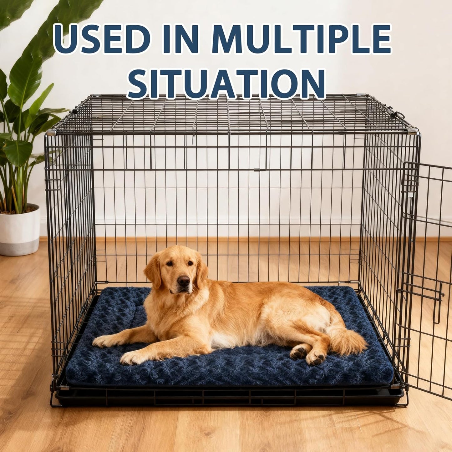 Dog Bed Mat – Soft & Comfortable Dog Kennel Pad for Crate – Durable Crate Bed & Mat for Dogs & Cats – Ideal for Crate, Kennel, and Home Use