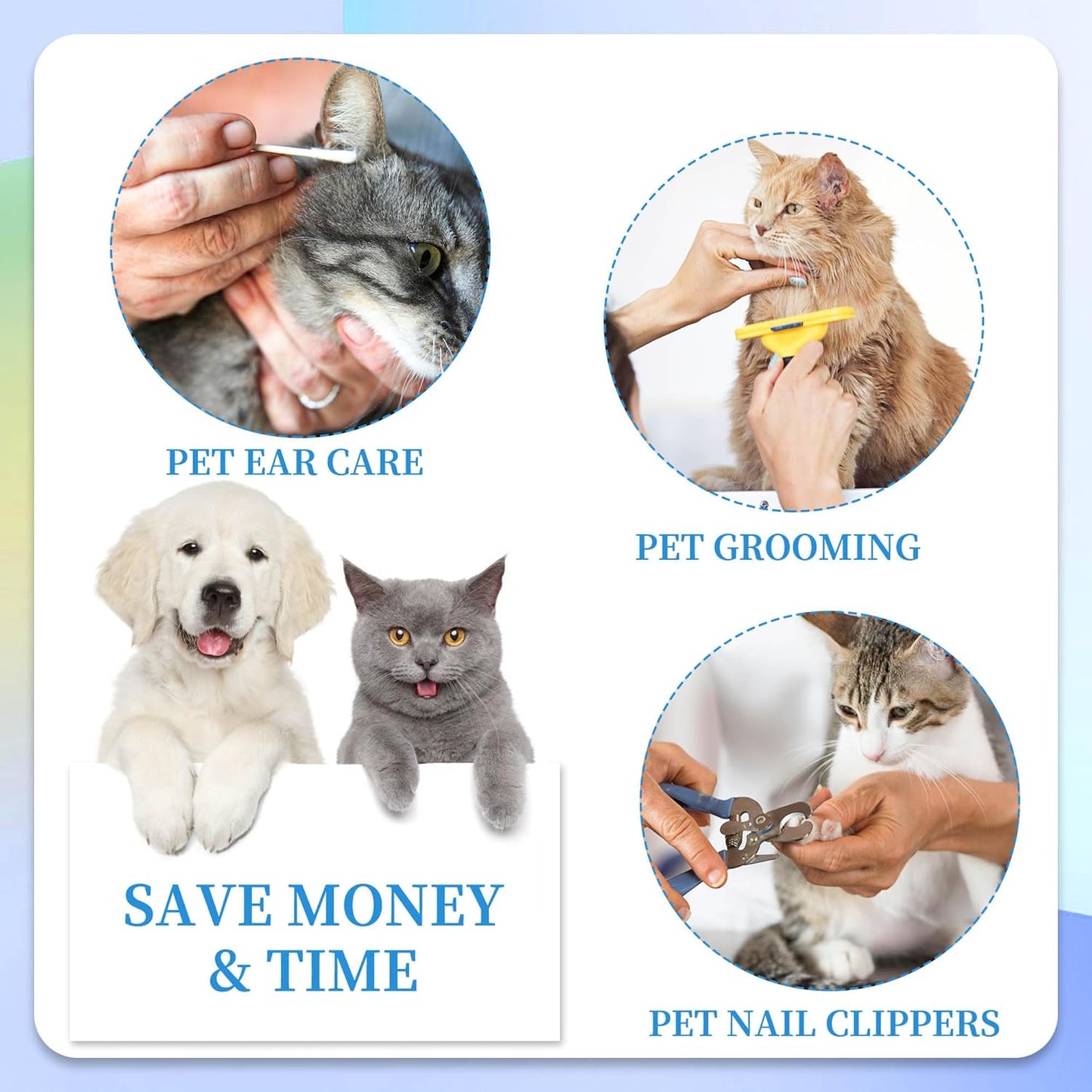 PatiencET Cat Grooming Hammock Pet Hammock Cat Nail Clipper Hammock for Nail Trimming Dog Sling for Nail Clipping Dog Hanging Harness (Black XS)
