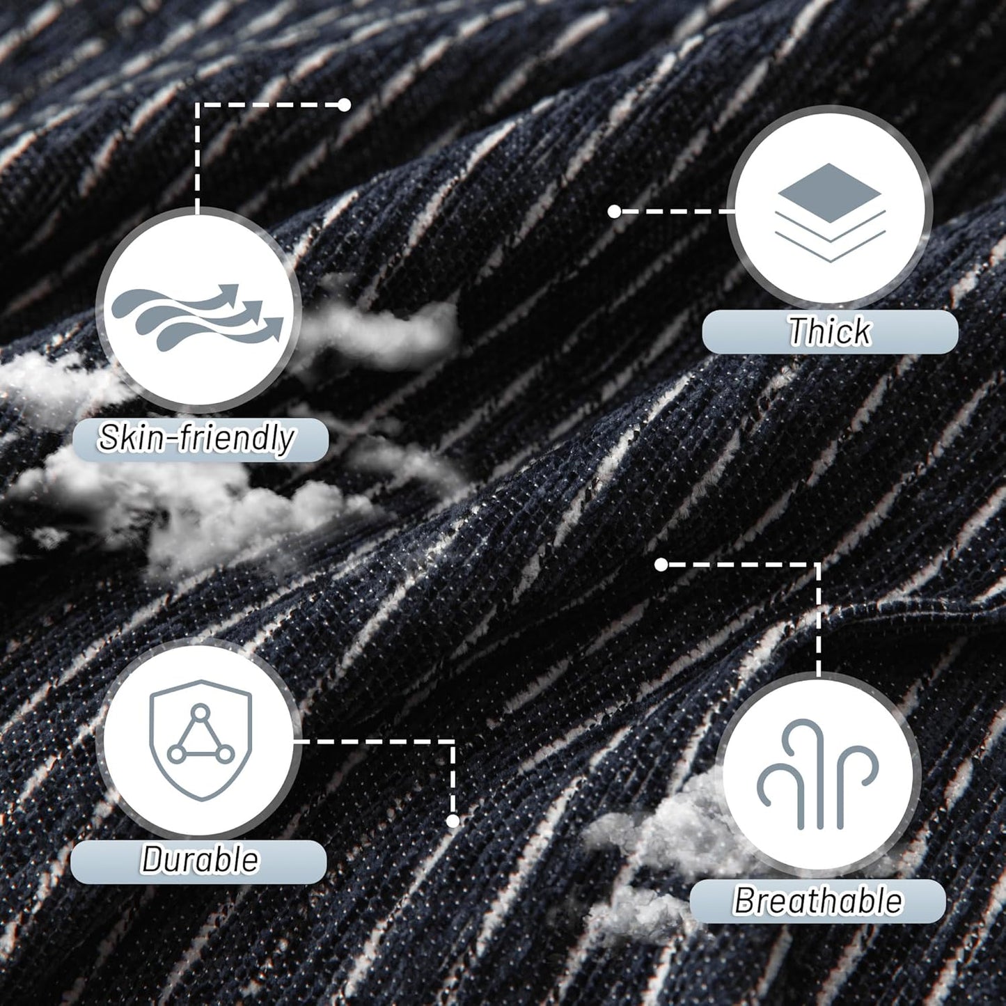 MYSKY HOME Couch Cover for Dogs, Washable Couch Covers, Non Slip Sofa Cover, Couch Cover 2 Cushion Sofa Dogs Furniture Protector with Tassels, Chenille Sofa Slipcover for Pets, 71"x118", Dark Grey