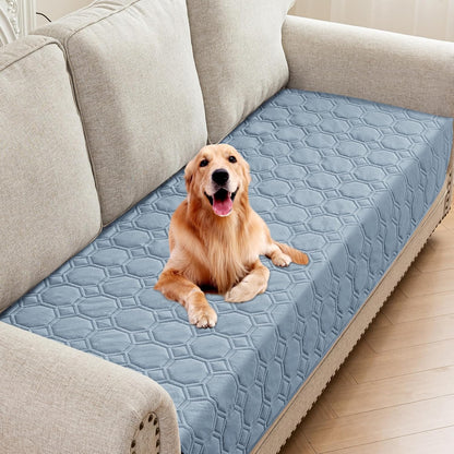 ZNSAYOTX Ultimate Cozy Blankets (30"x70") 100% Waterproof Sofa Mat Blanket for Dog Pets, Bed Couch Protector with Non-Slip Back Washable Durable, Pee Scratch Proof Easy to Clean (Dark Grey)