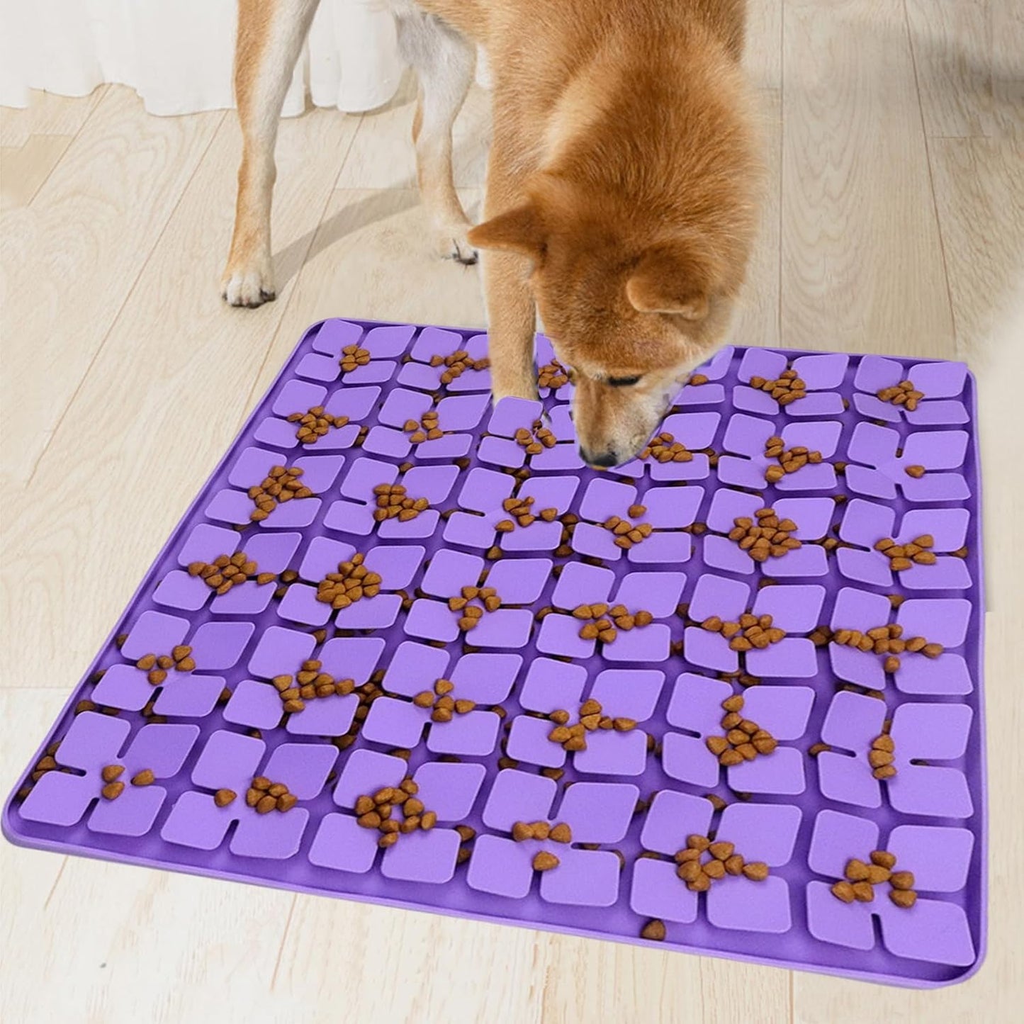 Small Silicone Snuffle Mat for Small Dogs Puppy Cat Slow Down Eating,Slow Feeder Lick Mat for Dry Wet Food for Pet Training Smell,Encourages Natural Foraging Skill,Relieving Stress